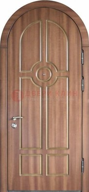 Арочная дверь с отделкой массивом ДА-35 в Долгопрудном