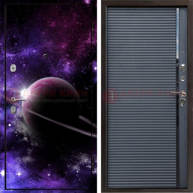 Металлическая дверь с фотопечатью Сатурна ДФ-20 в Долгопрудном
