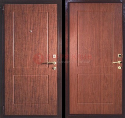 Фрезированная металлическая дверь с МДФ ДМ-182 в Долгопрудном