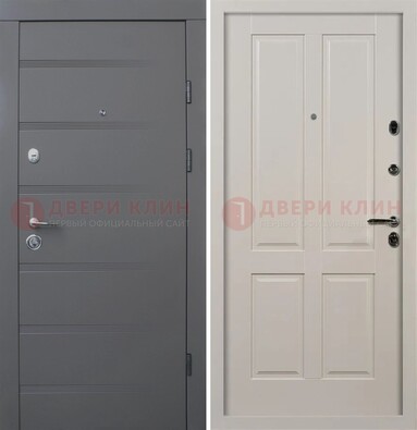 Квартирная железная дверь с МДФ панелями ДМ-423 в Долгопрудном