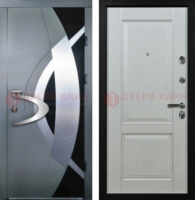 Квартирная стальная дверь с разными МДФ ДМ-509 в Мурино
