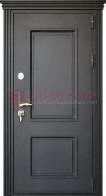 Чёрная дверь с МДФ ДМ-520 в Звенигороде