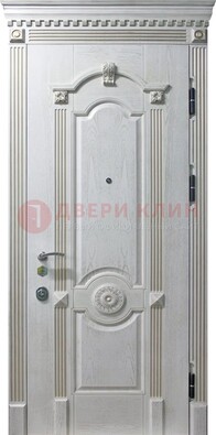 Белая дверь с МДФ ДМ-525 в Долгопрудном