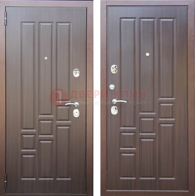 Теплая металлическая дверь с МДФ с двух сторон ДМ-80 в Долгопрудном