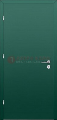 Зеленая стальная дверь с нитроэмалью ДН-6 в Долгопрудном