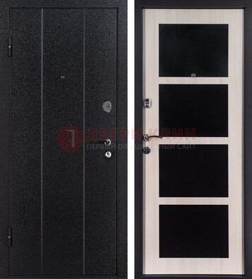 Черная металлическая дверь с порошковым напылением ДП-176 в Красноармейске