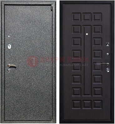 Черная стальная дверь с порошковым покрытием ДП-196 в Севастополе