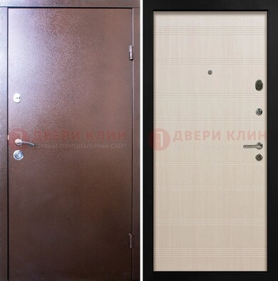 Входная дверь с порошковым покрытием и терморазрывом МДФ ДП-210 в Долгопрудном