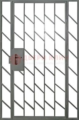 Металлическая решетчатая дверь с фрамугами ДР-48 в Долгопрудном