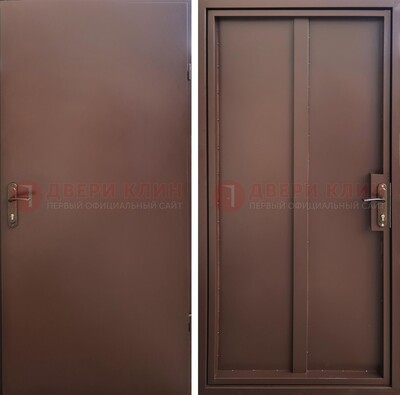 Техническая дверь с порошковым покрытием медный антик с двух сторон ДП-253 в Долгопрудном