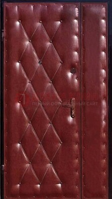 Бордовая тамбурная дверь ДТМ-25 в Долгопрудном