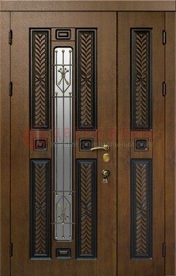 Полуторная входная дверь с виноритом ДВТ-169 в Долгопрудном