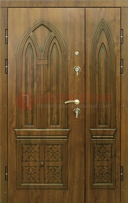 Входная дверь с виноритом и узором ДВТ-181 в Саратове