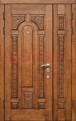 Полуторная железная дверь винорит для дома ДВТ-252 в Долгопрудном