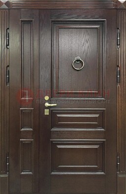 Полуторная металлическая дверь с виноритом ДВТ-253 в Долгопрудном