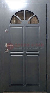 Темная входная дверь с виноритом и терморазрывом ДВТ-64 в Долгопрудном