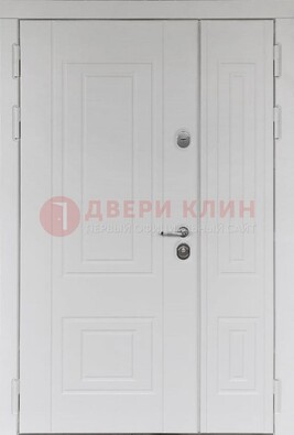 Классическая полуторная входная дверь для дома ПЛ-3 в Долгопрудном