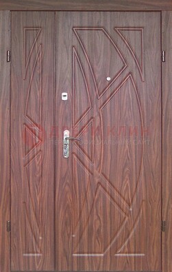 Железная тамбурная полуторная дверь с МДФ ПЛ-7 в Долгопрудном